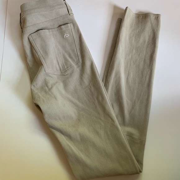Rag & Bone Stone Suede Skinny Jeans - Picture 8 of 8